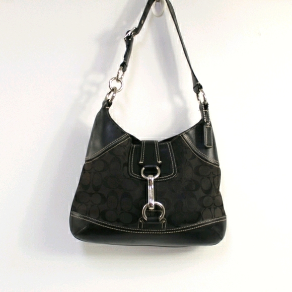 Coach small signature bridle hobo bag